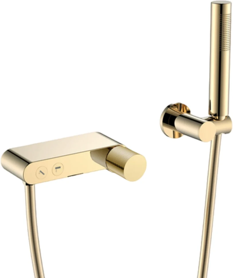 Смеситель для ванны с душем Boheme Stick 123-GG.2 gold touch gold