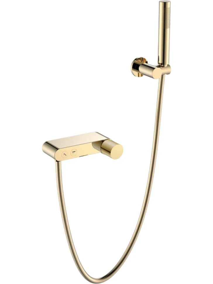 Смеситель для ванны с душем Boheme Stick 123-GG.2 gold touch gold