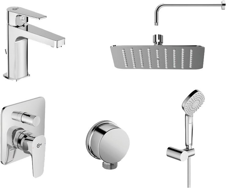 Комплект для ванной Ideal Standard Esla BD002XC С ВНУТРЕННЕЙ ЧАСТЬЮ