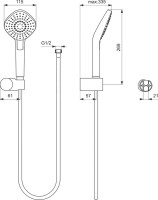 Комплект для ванной Ideal Standard Esla BD002XC С ВНУТРЕННЕЙ ЧАСТЬЮ