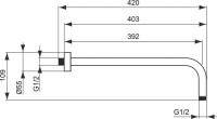 Комплект для ванной Ideal Standard Esla BD002XC С ВНУТРЕННЕЙ ЧАСТЬЮ