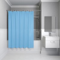 Штора для ванной IDDIS Base BS06P18i11 180х200, голубая