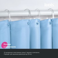 Штора для ванной IDDIS Base BS06P18i11 180х200, голубая