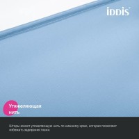Штора для ванной IDDIS Base BS06P18i11 180х200, голубая