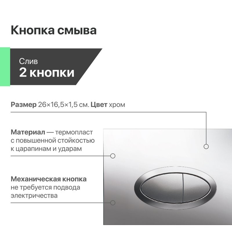 Комплект Унитаз подвесной Ceramicanova Play CN3001 с микролифтом, безободковый + Инсталляция EWRIKA ProLT 0026-2020 + Кнопка 0051 хром
