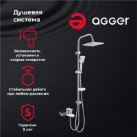 Душевой комплект Agger Right Right A2994000