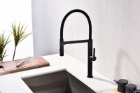 Смеситель для кухни Paulmark Leader Le214101-AN с гибким изливом, антрацит