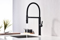 Смеситель для кухни Paulmark Leader Le214101-AN с гибким изливом, антрацит