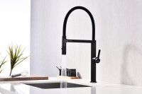 Смеситель для кухни Paulmark Leader Le214101-AN с гибким изливом, антрацит