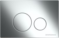 Комплект Унитаз подвесной Ceramicanova Forma CN3009 безободковый, с микролифтом + Инсталляция Envision CN1001CH + Кнопка Round, хром