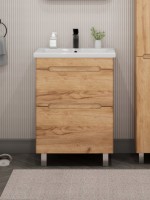 Тумба с раковиной SanStar Diva 50 напольная, Gold Kraft, раковина Como 50