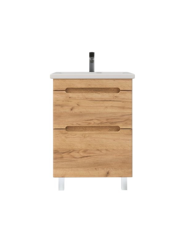 Тумба с раковиной SanStar Diva 50 напольная, Gold Kraft, раковина Como 50