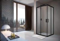 Душевой уголок Terminus Соренто 05 5ES90х90B 90х90, черный
