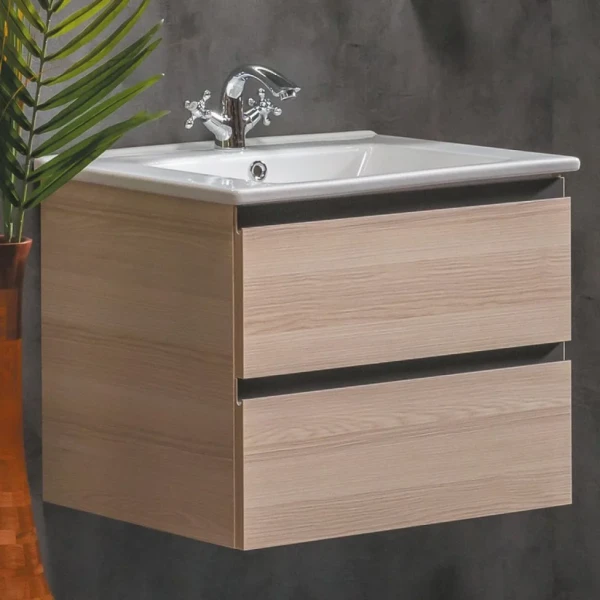 Тумба с раковиной Armadi Art Capolda 65 light wood