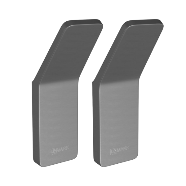 Крючок Lemark Smooth line 9716003 графит, 2 шт