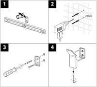 Крючок Lemark Smooth line 9716003 графит, 2 шт
