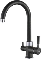 Смеситель для кухни Steel Hammer SH 713 Black Cr Смеситель для кухни Steel Hammer SH 713 Black Cr