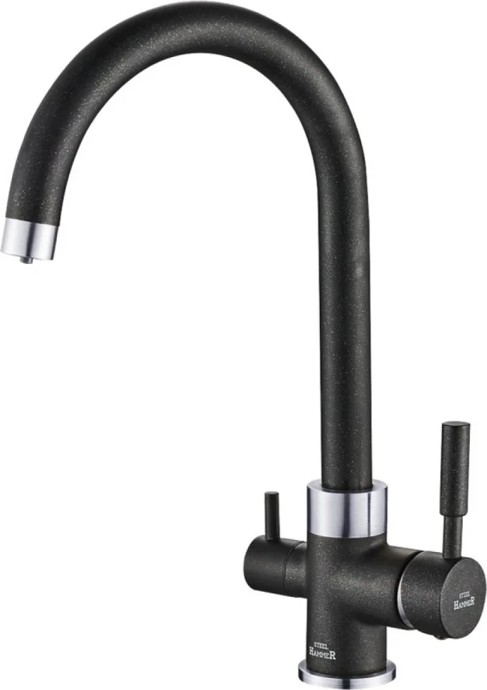 Смеситель для кухни Steel Hammer SH 713 Black Cr