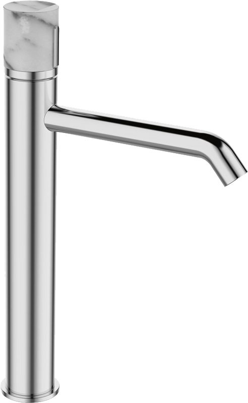 Смеситель для раковины Bronze de Luxe Focus 24615CM хром, мрамор