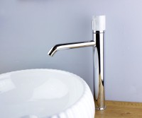 Смеситель для раковины Bronze de Luxe Focus 24615CM хром, мрамор