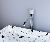 Смеситель для раковины Bronze de Luxe Focus 24615CM хром, мрамор