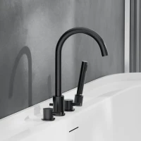 Смеситель на борт ванны Damixa Scandinavian Pure 360400300 черный Смеситель на борт ванны Damixa Scandinavian Pure 360400300 черный