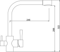 Смеситель для кухни Kaiser Merkur 26044-8 песочный