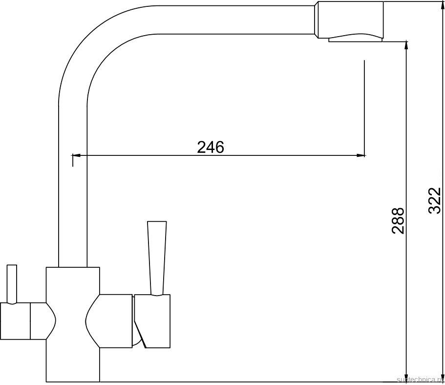 Смеситель для кухни Kaiser Merkur 26044-8 песочный