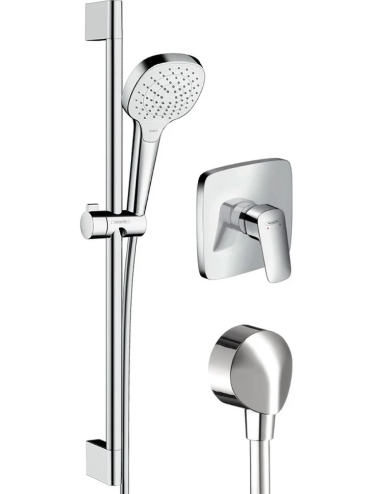Душевой комплект Hansgrohe Logis 71605000 смеситель + душевой гарнитур + шланговое подключение
