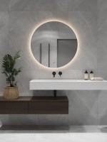 Зеркало круглое CONTINENT Ledh Ajour 100 см, сенсорное, с нейтральной подсветкой