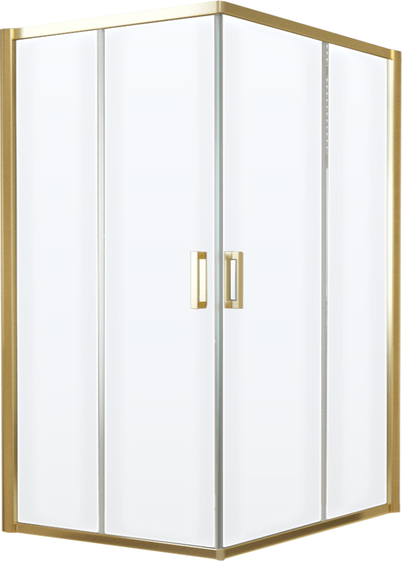 Душевой уголок Vegas Glass ZA-F Tur Novo 120*110 09 01 профиль золото, стекло прозрачное