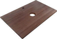 Мебель для ванной комнаты Jorno Wood 80, белая, темная столешница