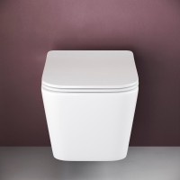 Комплект Унитаз подвесной Ceramicanova Metric Rimless CN3007 с микролифтом, безободковый + Инсталляция TECE Base 9400413 4 в 1 с кнопкой смыва