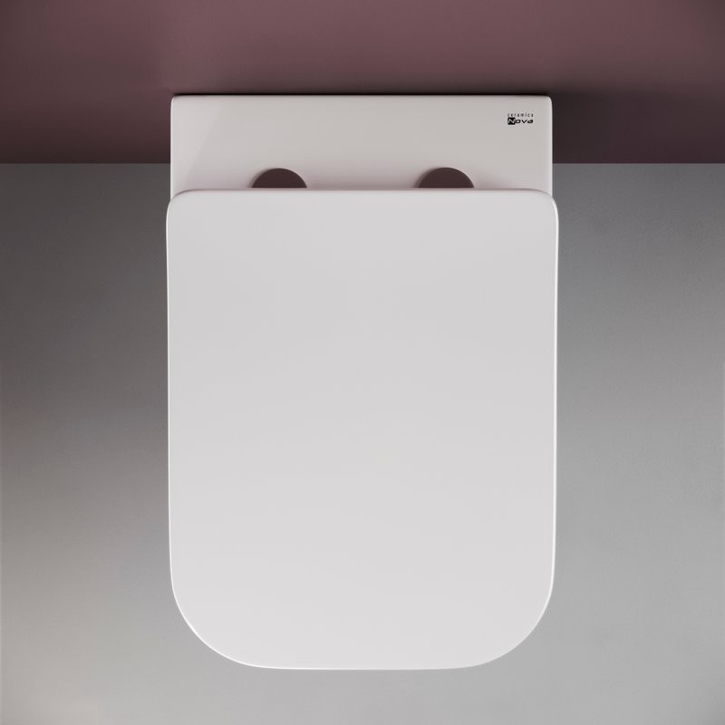 Комплект Унитаз подвесной Ceramicanova Metric Rimless CN3007 с микролифтом, безободковый + Инсталляция TECE Base 9400413 4 в 1 с кнопкой смыва