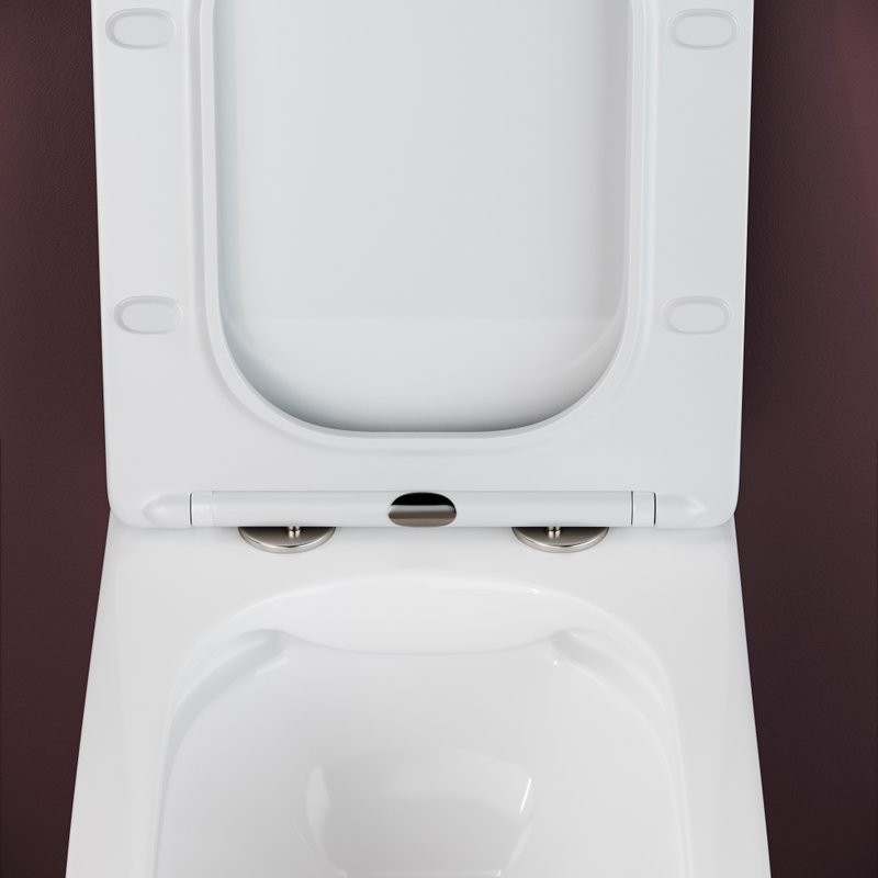 Комплект Унитаз подвесной Ceramicanova Metric Rimless CN3007 с микролифтом, безободковый + Инсталляция TECE Base 9400413 4 в 1 с кнопкой смыва