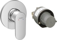 Встраиваемый смеситель для душа и ванны Hansgrohe Rebris S 72648000 С ВНУТРЕННЕЙ ЧАСТЬЮ, хром