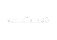 Крючок Wonzon & Woghand WW-9380-4 хром
