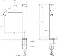 Смеситель Cezares Relax RELAX-LC1-IN-W0 сатин Смеситель Cezares Relax RELAX-LC1-IN-W0 сатин
