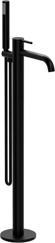 Напольный смеситель для ванны с душем Vincea Desire VTF-1DMB черный