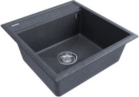 Комплект Мойка Paulmark Stepia 50 PM115051-DG графит + Измельчитель Bone Crusher BC 810-AS