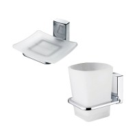 Набор Стакан Wasserkraft Leine K-5028 + Мыльница K-5029 Набор Стакан Wasserkraft Leine K-5028 + Мыльница K-5029