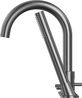 Смеситель на борт ванны WHITECROSS Y Y1232GM С ВНУТРЕННЕЙ ЧАСТЬЮ, оружейная сталь