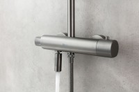 Душевая стойка Lemark Bronx LM3772GM c термостатом, графит