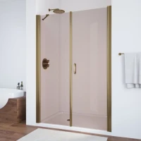 Душевая дверь в нишу Vegas Glass EP-F-2 135 05 05 R профиль бронза, стекло бронза