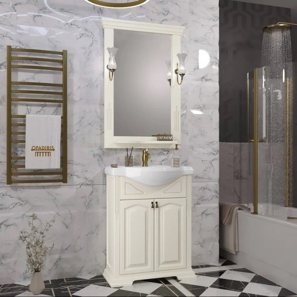 Мебель для ванной комнаты Opadiris Риспекто 65 слоновая кость