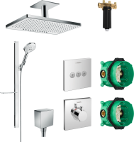 Душевой комплект Hansgrohe Rainmaker Select 460 (2 jet) 24004400 + 27648400 + 26455000 + 15760000 + 15764000
