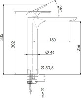 Смеситель для раковины Remer Infinity I11LNO черный матовый