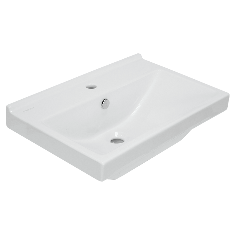 Тумба с раковиной SanStar Diva 60 напольная, дуб вотан, графит софт, раковина Фест