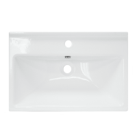 Тумба с раковиной SanStar Diva 60 напольная, дуб вотан, графит софт, раковина Фест