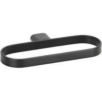 Полотенцедержатель Bemeta Organic Black 167104060 кольцо, 22 см, черный матовый